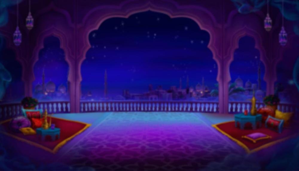 Game Background for 1001 Spins by Platipus