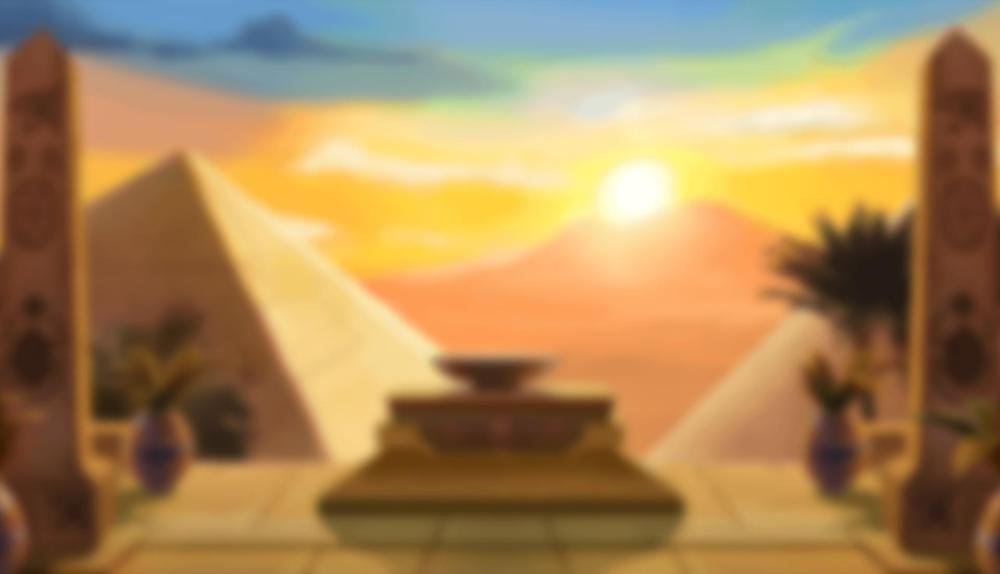 Game Background for 9 Pyramids of Fortune by Stakelogic