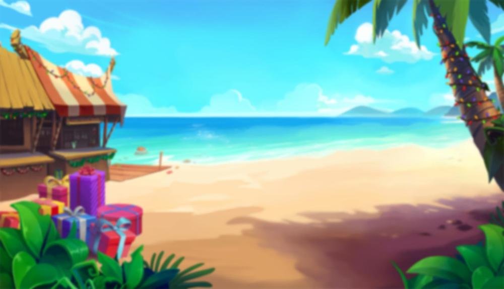 Game Background for Aloha! Christmas by NetEnt