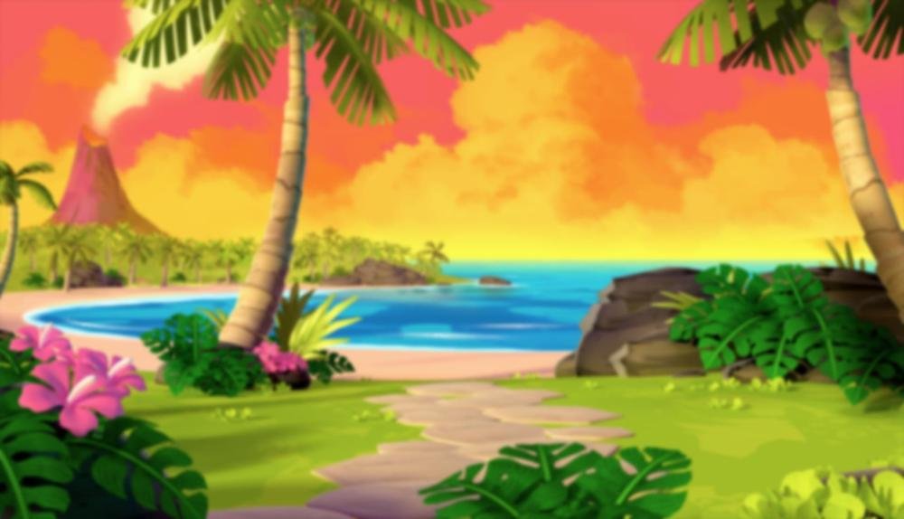 Game Background for Aloha! Cluster Pays by NetEnt