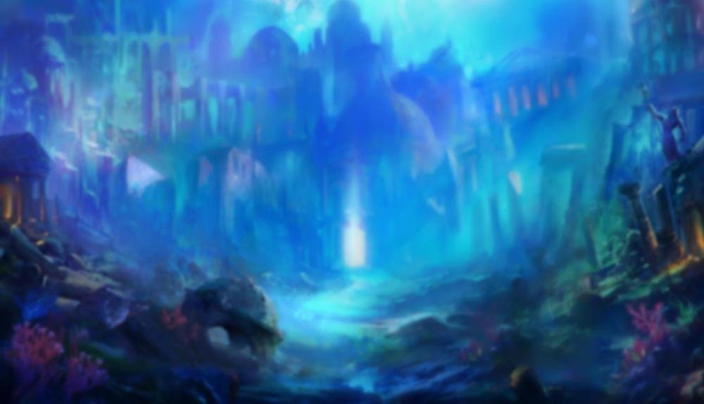 Game Background for Atlantis Megaways by YGGDRASIL