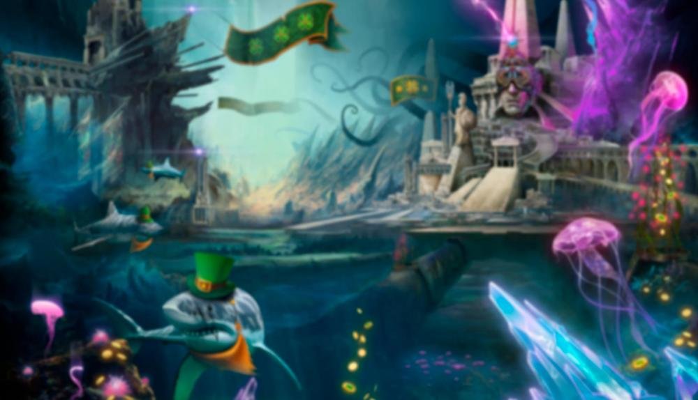 Game Background for Atlantis Thunder St. Patrrick's Day by Kalamba