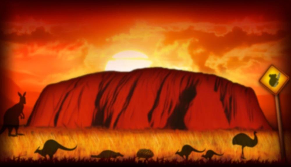 Game Background for Australian Magic by CT Interactive