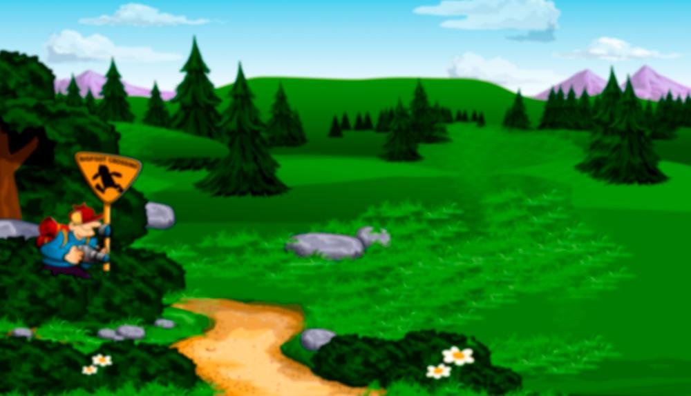 Game Background for Betti The Yetti by High5