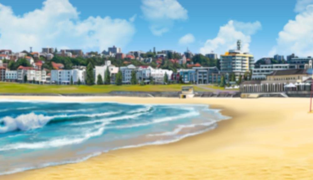 Game Background for Bondi Break by Lightning Box Games