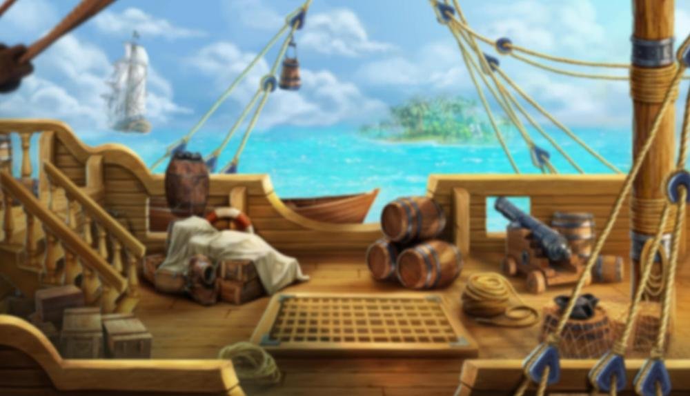 Game Background for Captains Quest by BetSoft