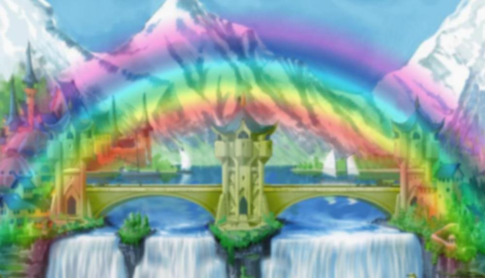 Game Background for Cashing Rainbows Pull Tab by Realistic Games