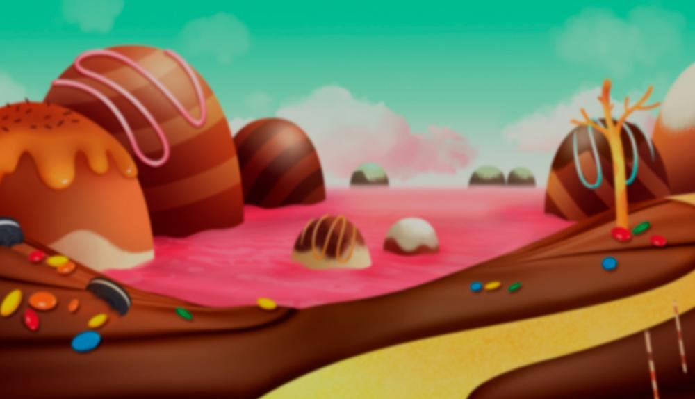 Game Background for Chocolate Slot by Wearecasino