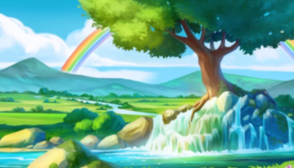 Game Background for Clover the Rainbow by Gamevy