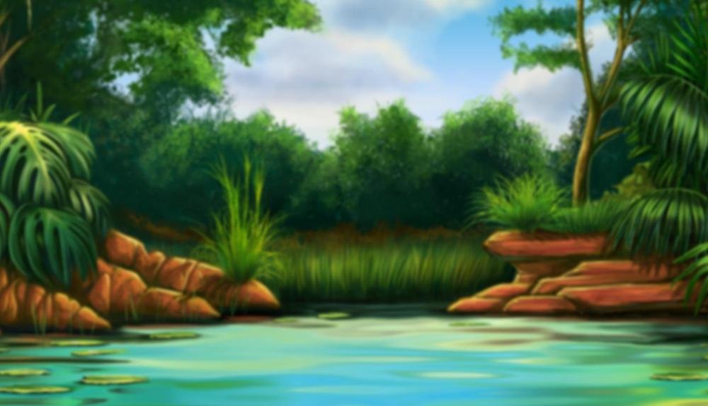 Game Background for Croc Chase by Lightning Box Games