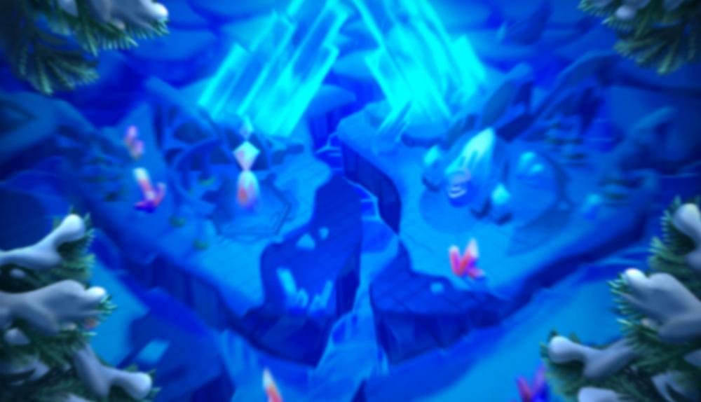 Game Background for Crystal Quest: Frostlands by Thunderkick