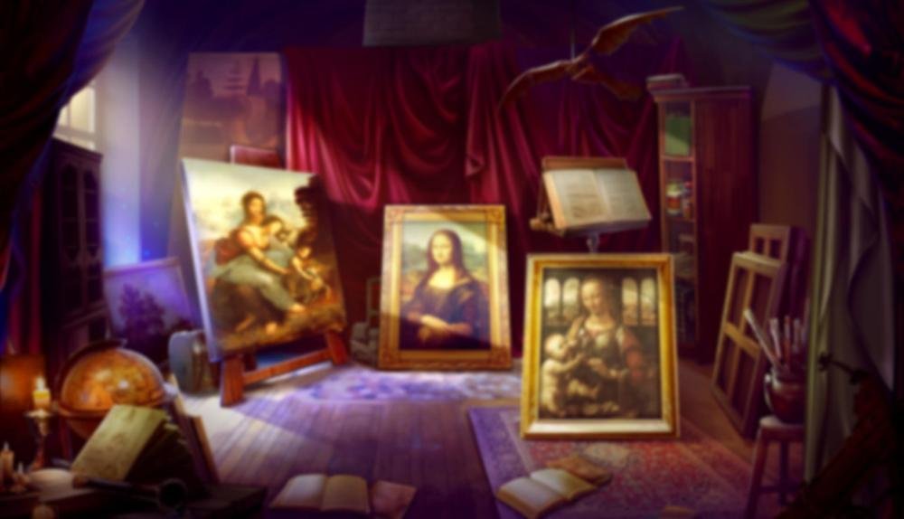 Game Background for Da Vinci's Treasure by Pragmatic Play