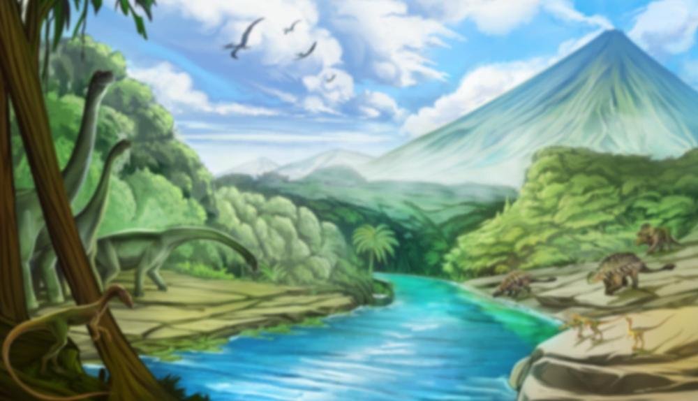 Game Background for Dino Zone by Leander