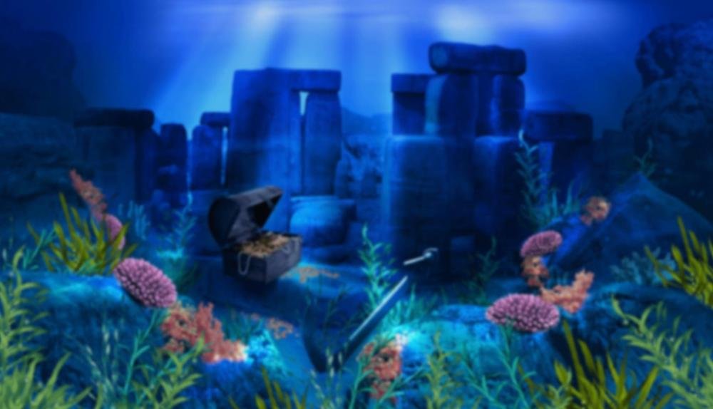 Game Background for Dolphins Gold by MrSlotty