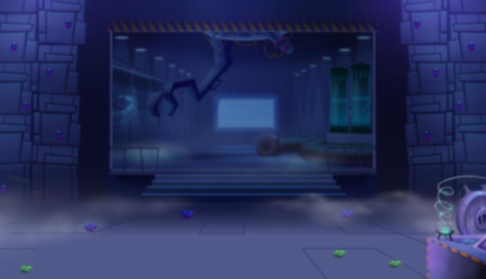 Game Background for Dr Wildshock Mad Loot Lab by Gold Coin Studios