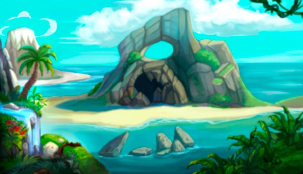 Game Background for Forgotten Island by All41 Studios
