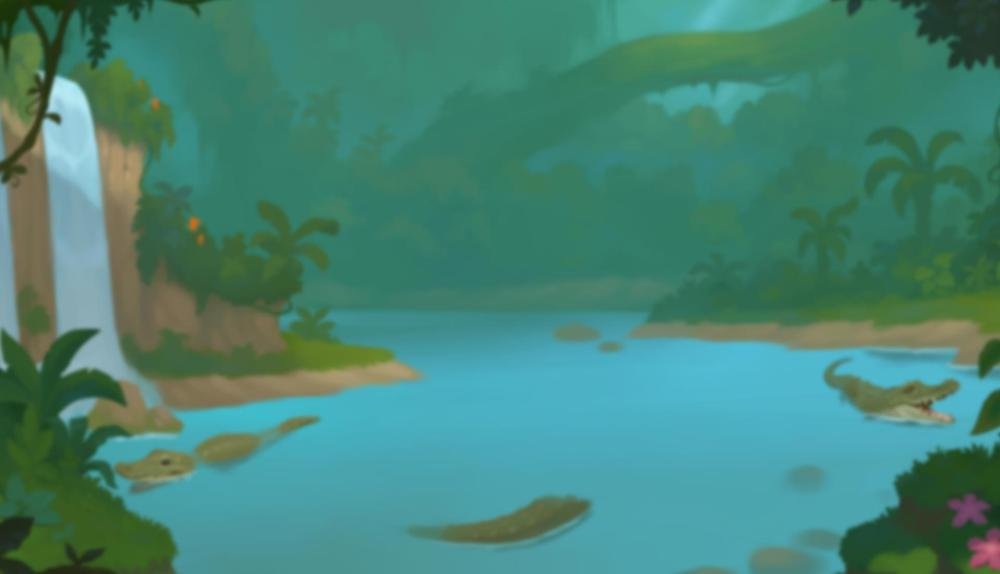 Game Background for Gator Gold Deluxe Gigablox by YGGDRASIL