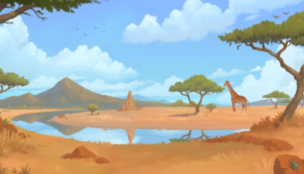 Game Background for Gator Gold - Gigablox by YGGDRASIL