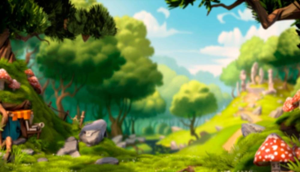 Game Background for Gnome Wood by Rabcat