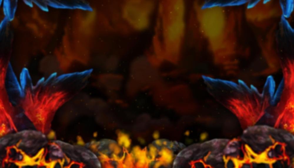 Game Background for God of Fire by Northern Lights Gaming
