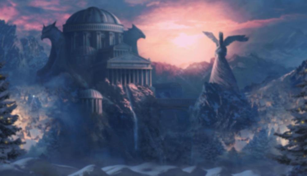 Game Background for Griffin's Quest Xmas by Kalamba