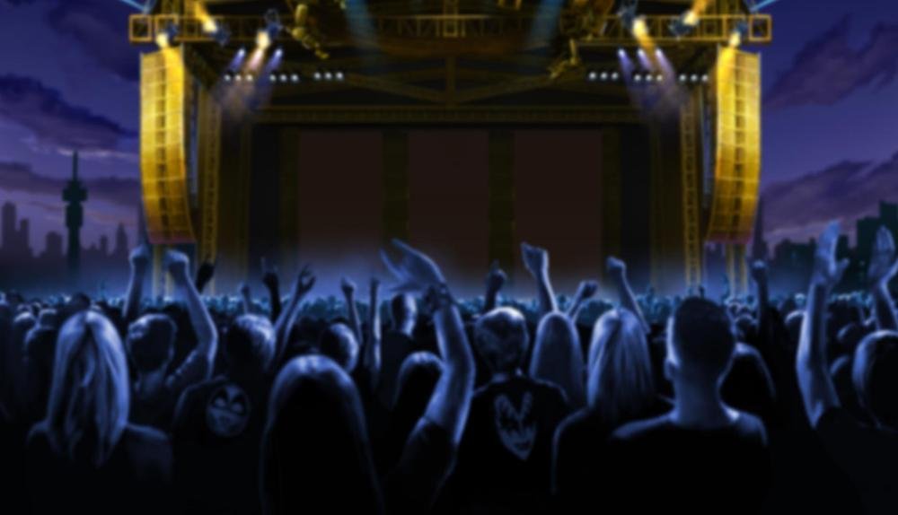 Game Background for Kiss Reels Of Rock by Playn'Go