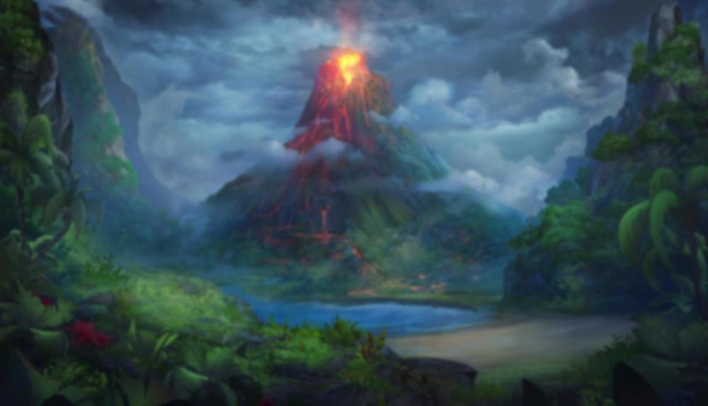 Game Background for Lady Lava by Kalamba