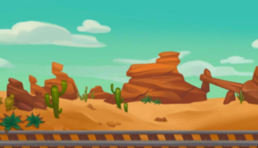 Game Background for Loot the Train by Mascot Gaming