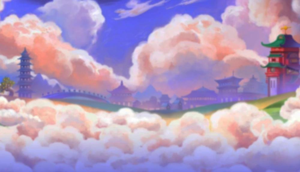 Game Background for Lucky Little Gods by Microgaming