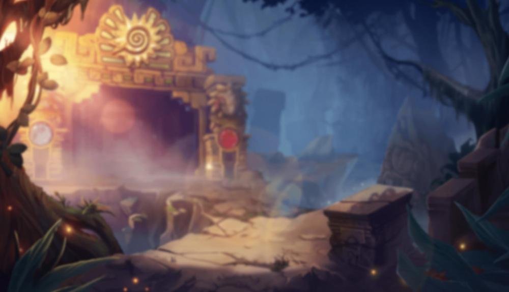 Game Background for Mayan Rush by Stakelogic