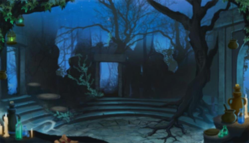 Game Background for Mega Moolah The Witchs Moon by Microgaming