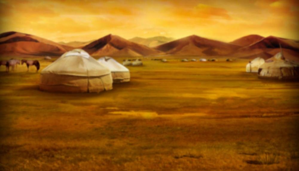 Game Background for Mongol Treasures ll: Archery Competition by Endorphina