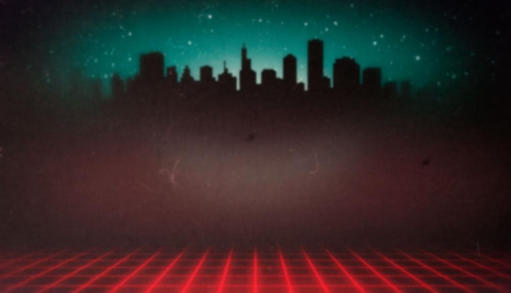 Game Background for Neon Fruit Cityscape by 1x2