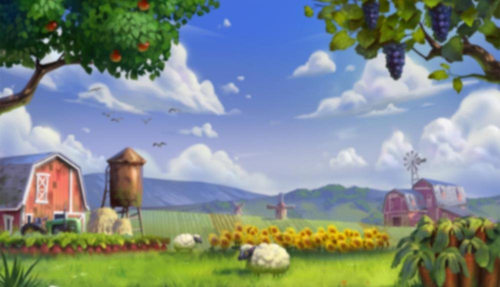 Game Background for Piggy Bank Farm by Playn'Go