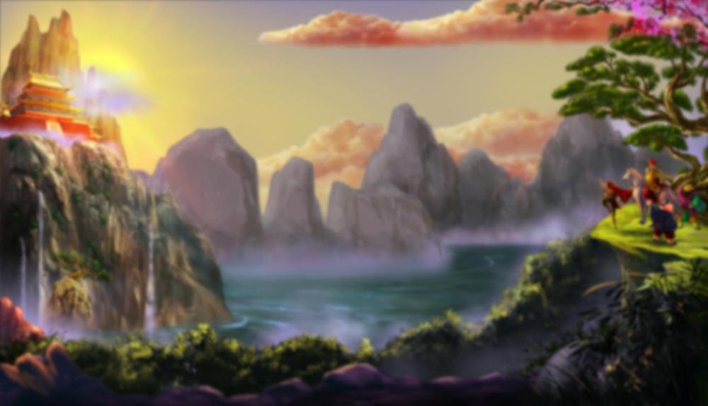 Game Background for Quest To The West by BetSoft