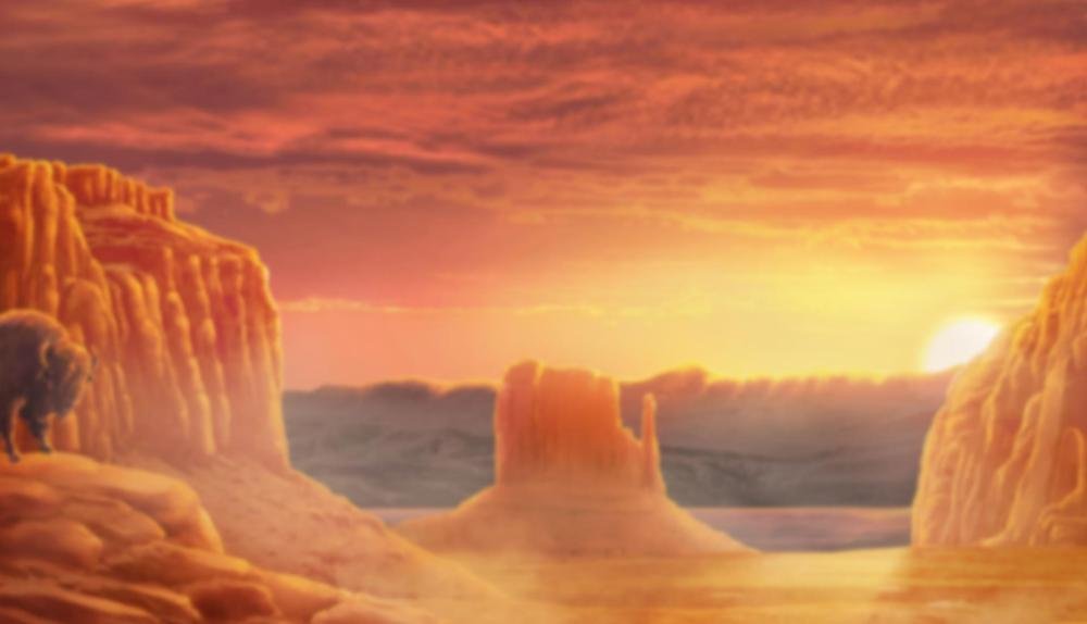 Game Background for Raging Bison by Stakelogic