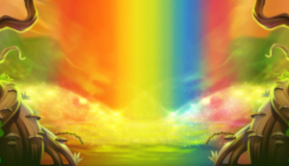 Game Background for Rainbow Wilds Megaways by Iron Dog Studio
