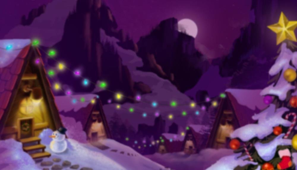 Game Background for Rudolph's Ride by Booming games