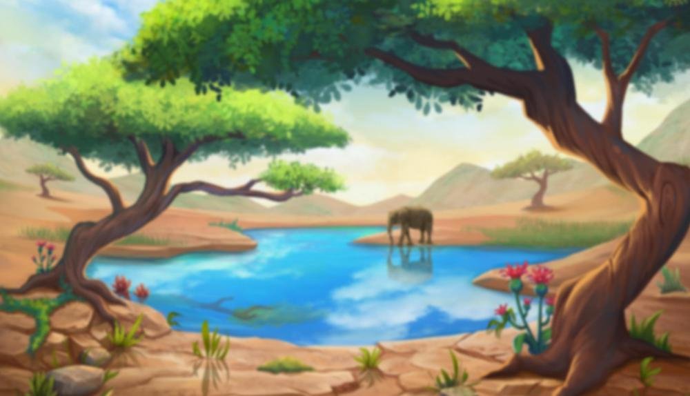 Game Background for Safari Chase: Hit 'n' Roll by Kalamba