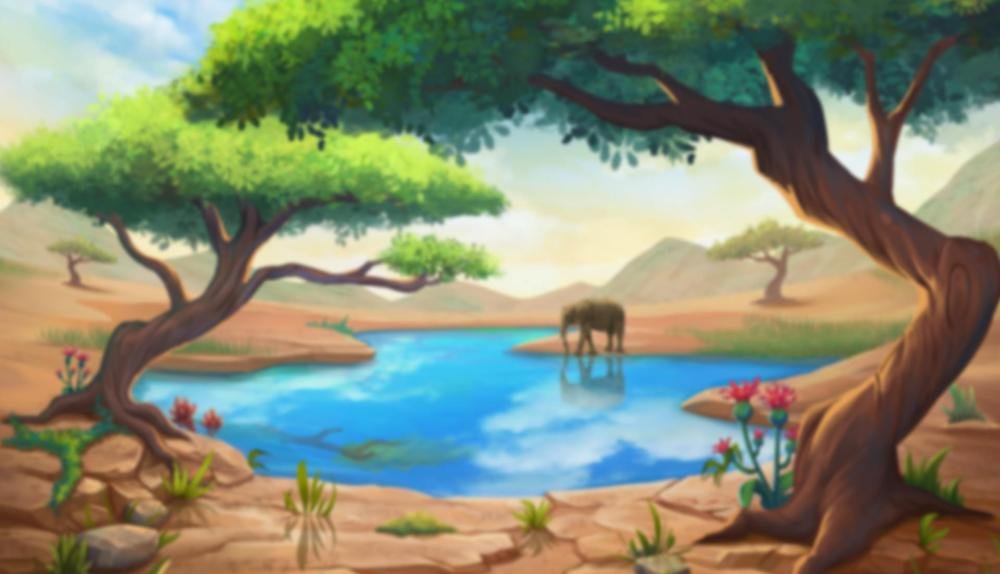 Game Background for Safari Chase by Kalamba