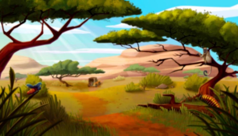 Game Background for Safari Spins by Nucleus