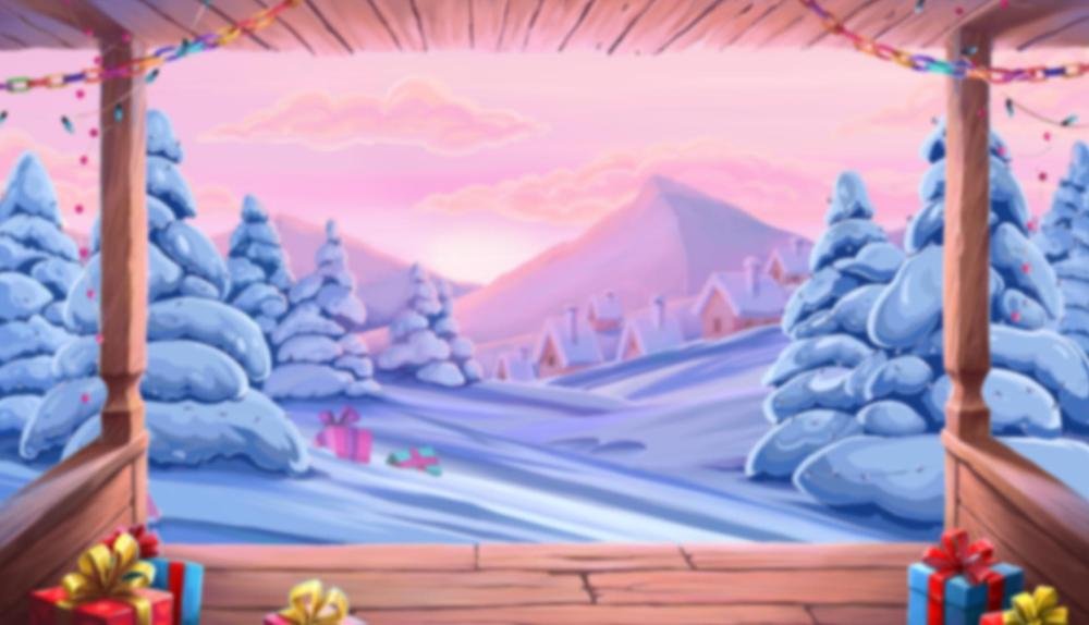 Game Background for Santa vs Rudolf by NetEnt