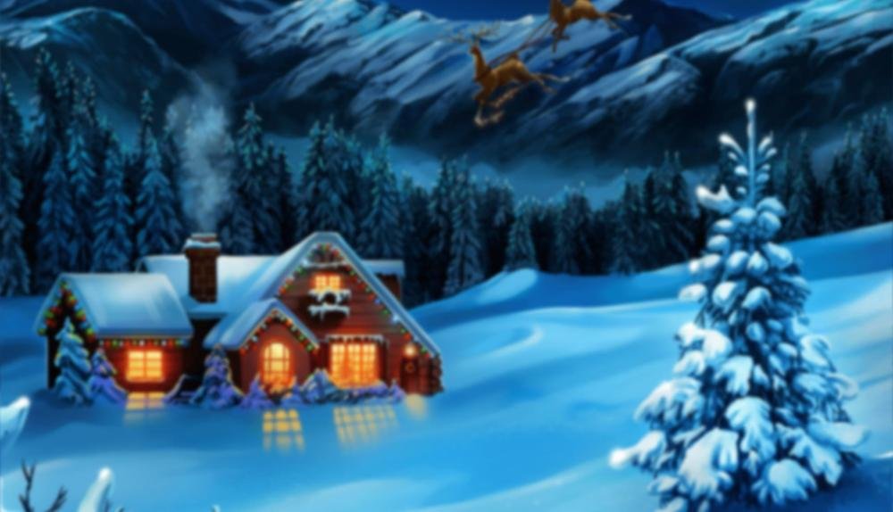 Game Background for Santas Wild Night by Spinomenal