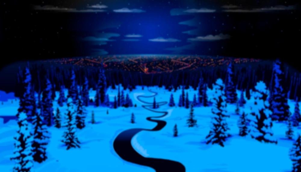 Game Background for Santas Wild Ride by Microgaming