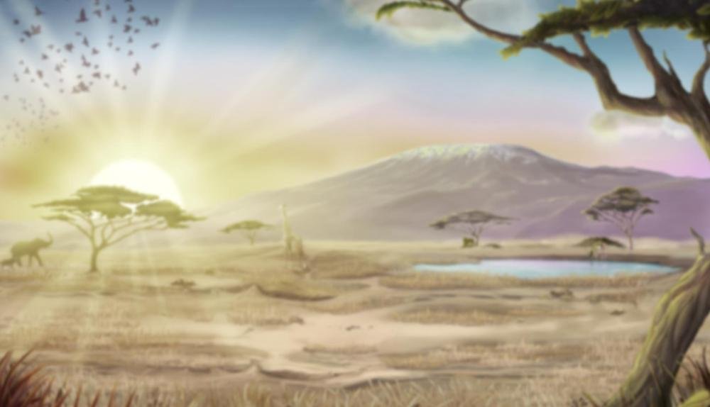 Game Background for Savanna Roar by YGGDRASIL