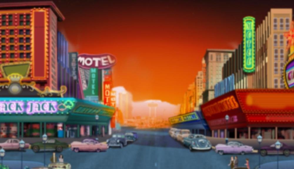 Game Background for Slot Vegas Megaquads by Big Time Gaming