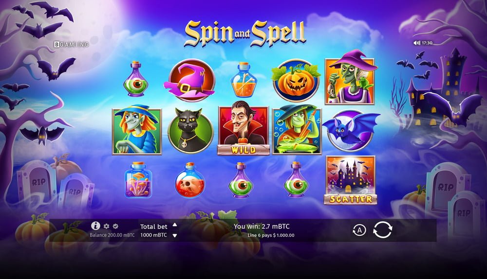 Game Background for Spin And Spell by BGaming