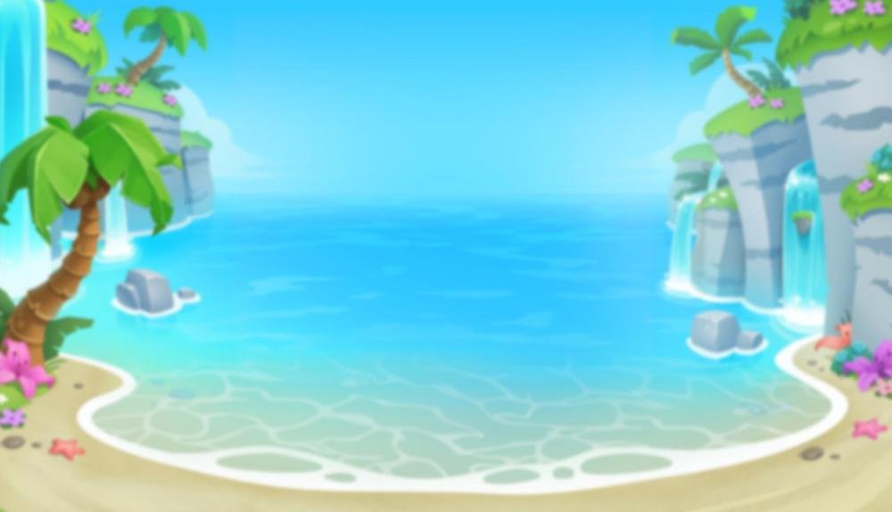 Game Background for Sunny Shores by YGGDRASIL
