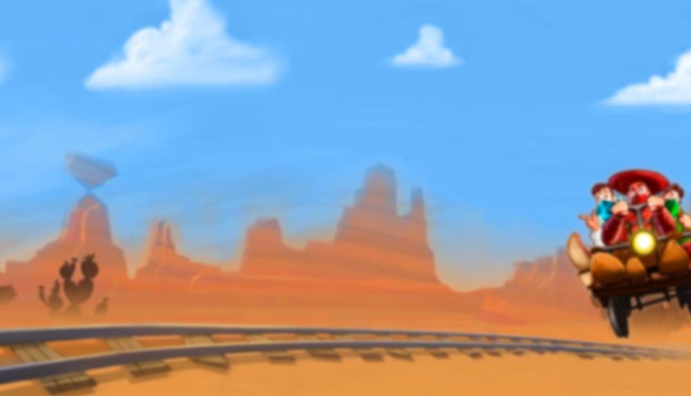 Game Background for Taco Brothers Derailed by ELK Studio