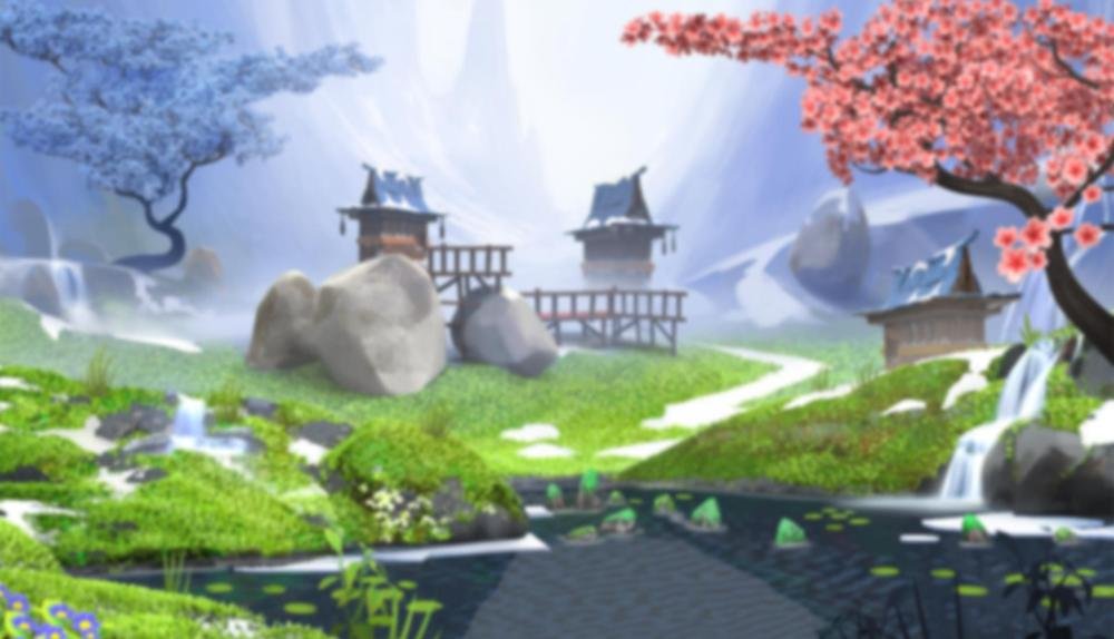 Game Background for The Legend of Shangri-La: Cluster Pays by NetEnt